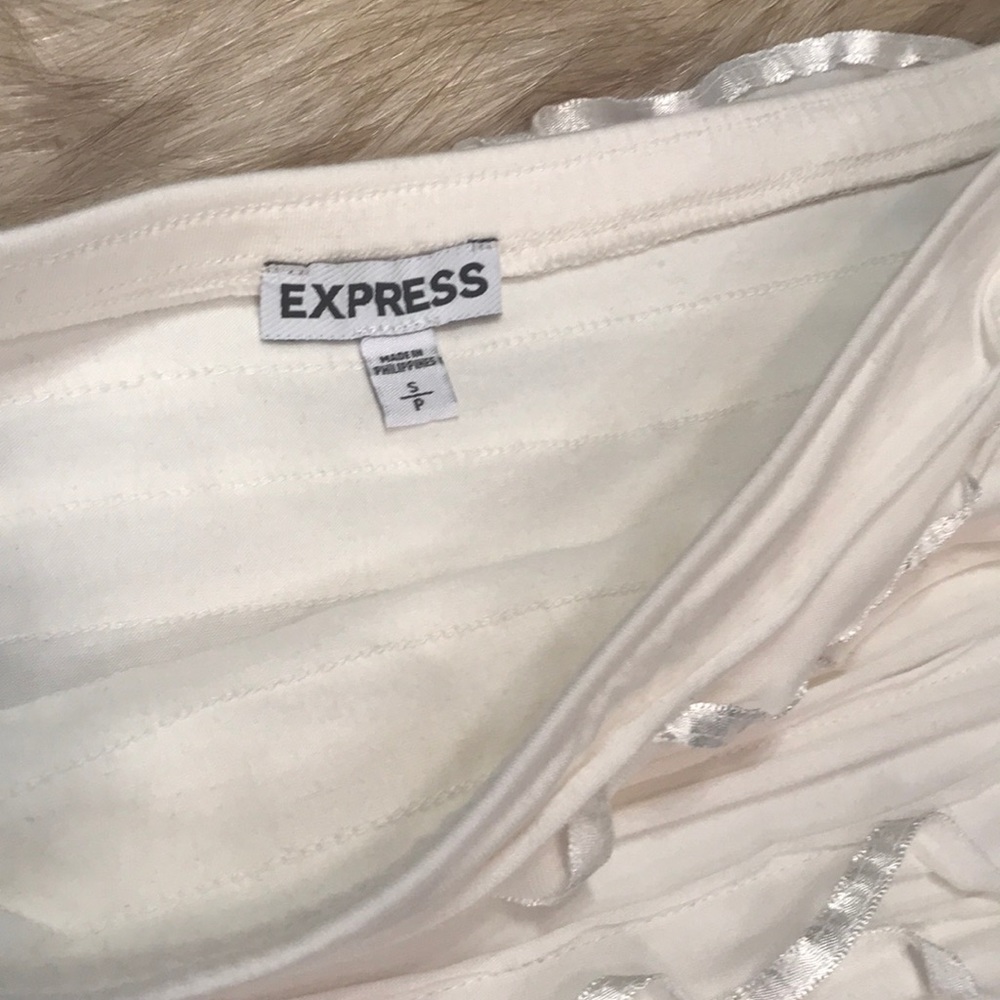 Express Strapless Ruffle Dress, Small - Picture 6 of 8